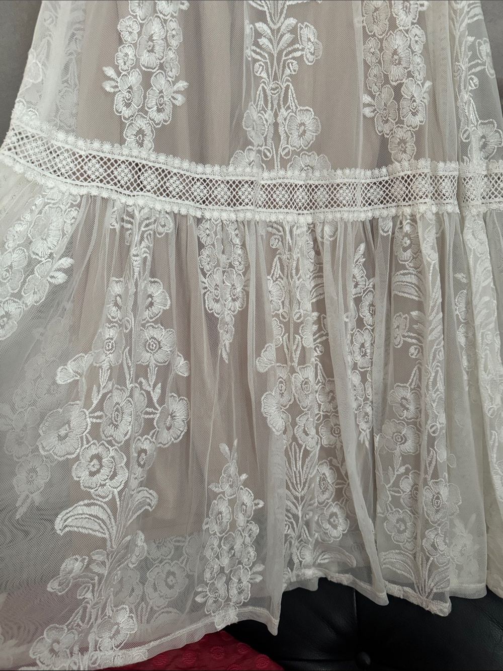 Arissa Floral Embroidered Maxi Skirt / Size XS by ALTAR'D STATE - Picture 8 of 11